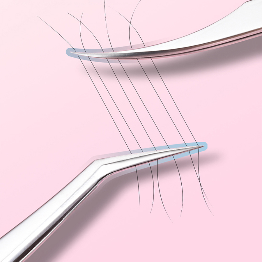 Planted Clip Tweezers - Pinset Bulu Mata Stainless Steel, Alat
