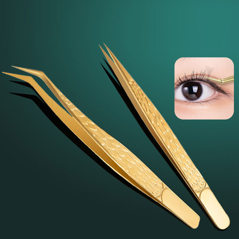 Planted Clip Tweezers - Pinset 2 buah, untuk ekstensi bulu