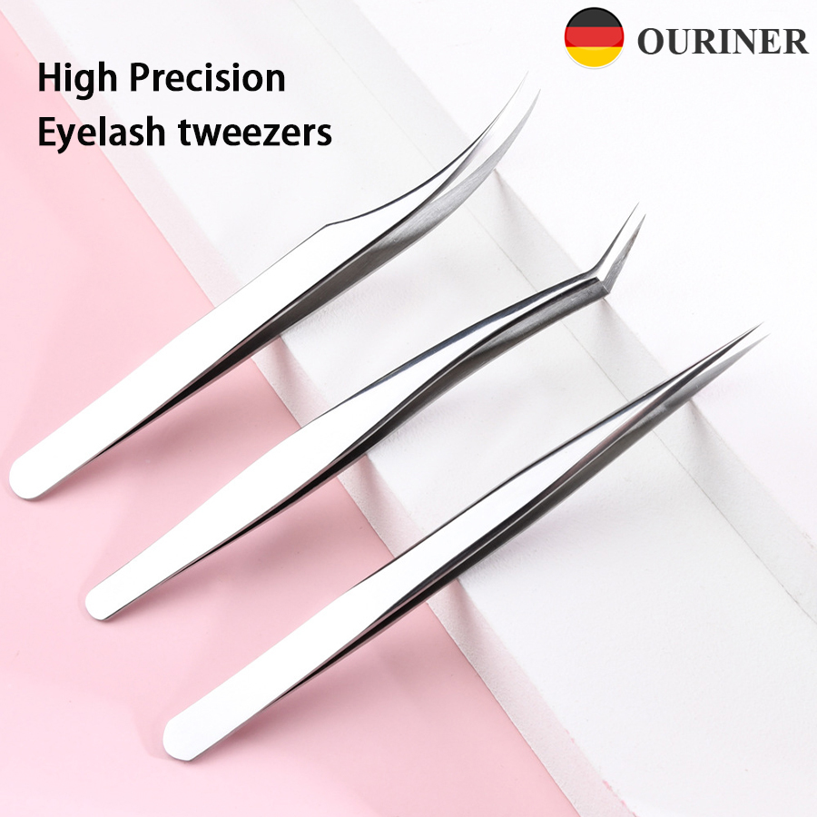 Pinset Bulu Mata Stainless Ste - Planted Clip Tweezers ulasan dan harga