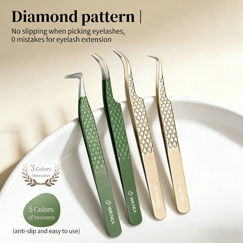 Pinset Ekstensi Bulu Mata Teks - Planted Clip Tweezers ulasan dan harga