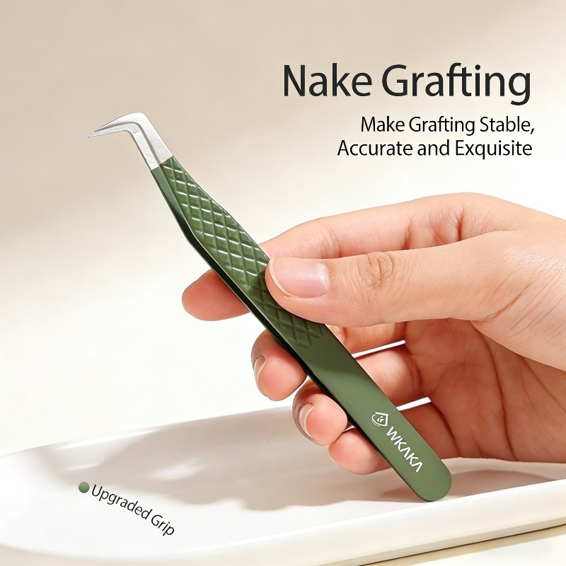 Pinset Ekstensi Bulu Mata Teks - Planted Clip Tweezers ulasan dan harga